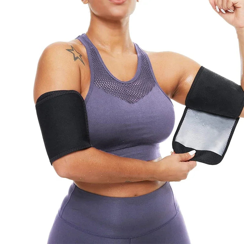 Vensslim 1 Pair Arm Trimmers Sauna Wrap Women Arms Sweat Hot Neoprene Bands Workout Slimming Fat Burner Trimmer Belt Corset