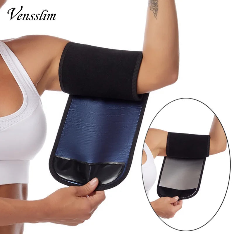 Vensslim 1 Pair Arm Trimmers Sauna Wrap Women Arms Sweat Hot Neoprene Bands Workout Slimming Fat Burner Trimmer Belt Corset