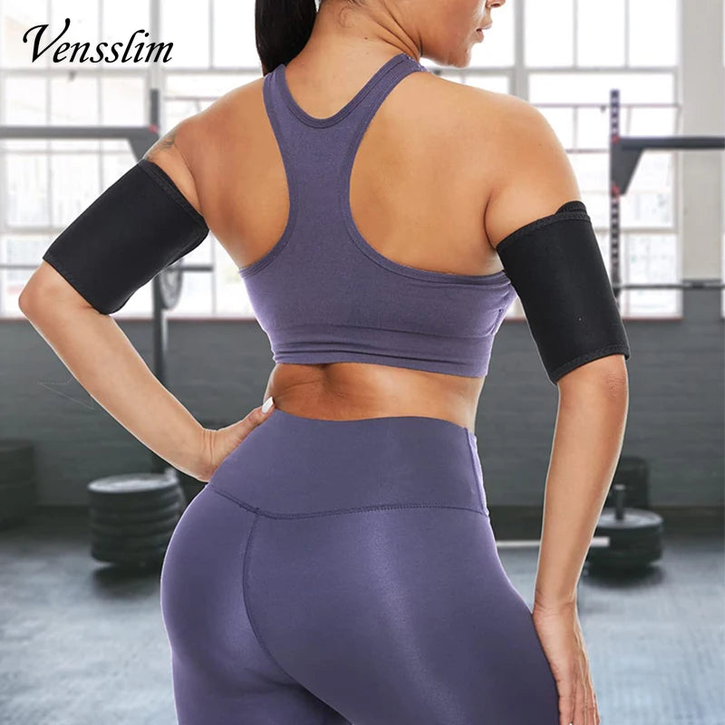 Vensslim 1 Pair Arm Trimmers Sauna Wrap Women Arms Sweat Hot Neoprene Bands Workout Slimming Fat Burner Trimmer Belt Corset