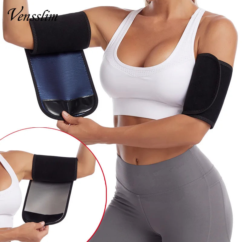 Vensslim 1 Pair Arm Trimmers Sauna Wrap Women Arms Sweat Hot Neoprene Bands Workout Slimming Fat Burner Trimmer Belt Corset
