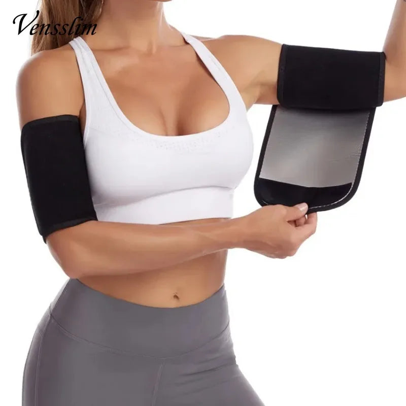 Vensslim 1 Pair Arm Trimmers Sauna Wrap Women Arms Sweat Hot Neoprene Bands Workout Slimming Fat Burner Trimmer Belt Corset