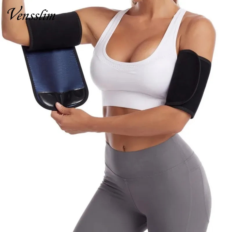 Vensslim 1 Pair Arm Trimmers Sauna Wrap Women Arms Sweat Hot Neoprene Bands Workout Slimming Fat Burner Trimmer Belt Corset