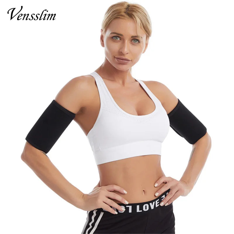 Vensslim 1 Pair Arm Trimmers Sauna Wrap Women Arms Sweat Hot Neoprene Bands Workout Slimming Fat Burner Trimmer Belt Corset