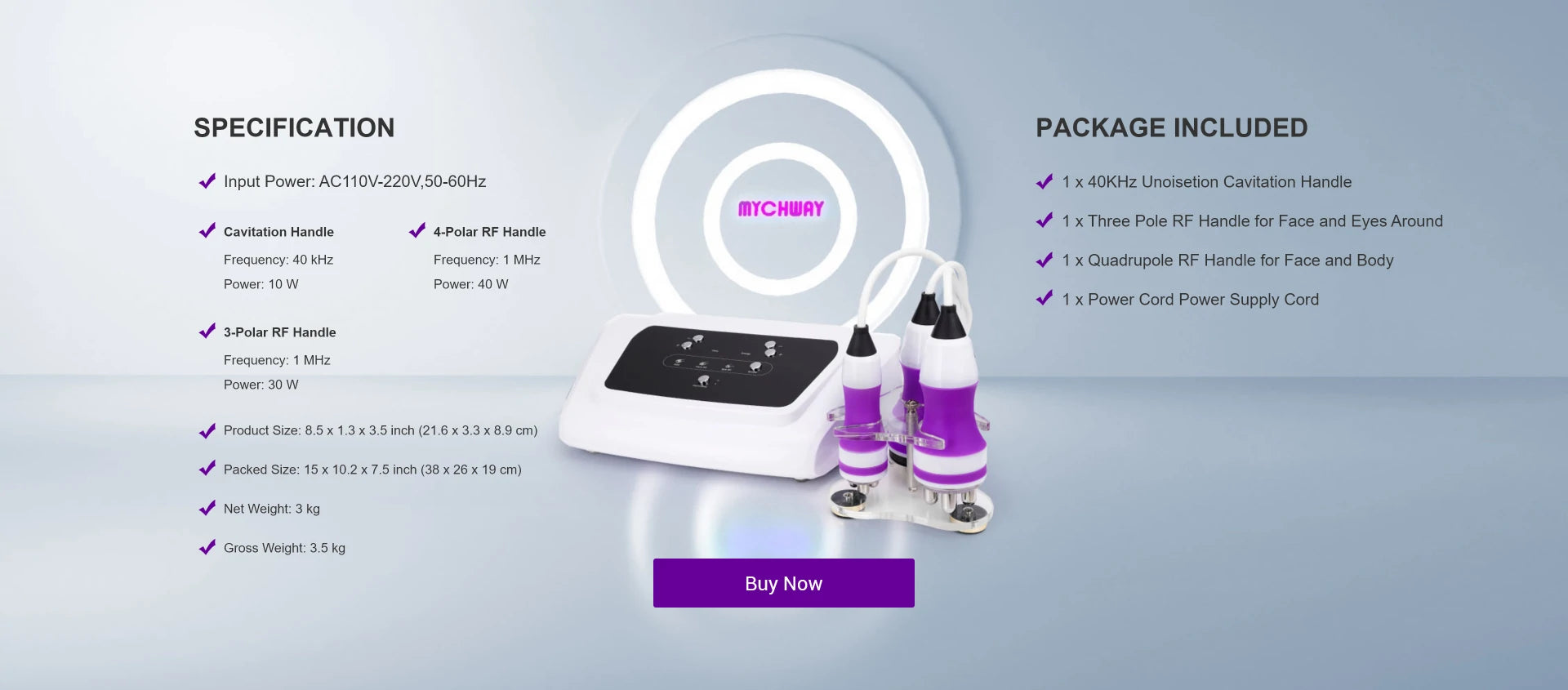 UNOISETION 3 in 1 Cavitation Machine for Home Use